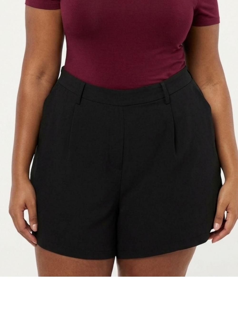 Edited by Remi Bader Black dressy High Rise shorts women’s size 16